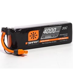 14.8V 4000mAh 4S 30C Smart LiPo Battery, with IC3 Connector