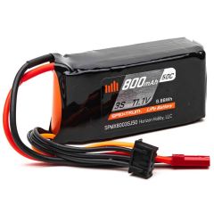 11.1V 800mAh 3S 50C Smart LiPo Battery, with JST Connector