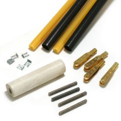 36" 4-40 Black/Gold Semi-Flex Control Rods, 2 Pack