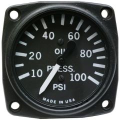 Mechanical Oil Pressure, 2 1/4" 10-100 psi