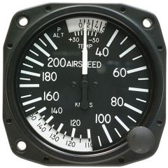 True Airspeed Indicator, 3 1/8" 40-210 knots, TSO