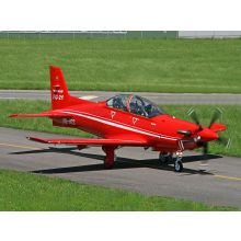 3.4m Pilatus PC-21 Turboprop with Retracts and Lights, Swiss Red