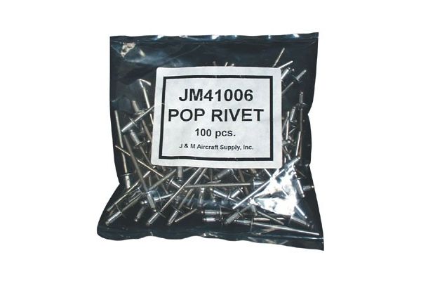 Baffle Gasket Pop Rivets, Bag of 100, from J and M Aircraft Baffle Gasket Pop Rivets, Bag of 100, from J and M Aircraft